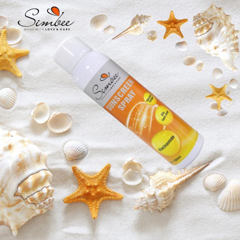 Xịt body trắng da chống nắng Simbee - Dưỡng trắng toàn thân, chống tia UV, 150ml (cho body)-duoc-ban-tai-Minh Nguyệt Mall