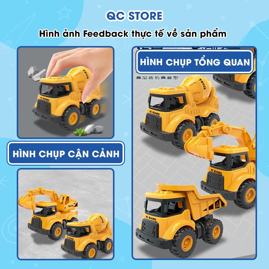 Xe thi công đồ chơi ô tô công trình xe tải xe cẩu xe ben trợ lực quán tính cho bé trai QC Store-duoc-ban-tai-QC Store