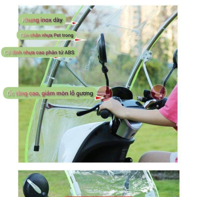 Mái che xe máy, phụ kiện xe máy, mái che, bạt phủ xe máy, bạt che xe máy, áo trùm xe máy, bạc che xe máy gấp gọn 780-duoc-ban-tai-Mái che xe máy và xe điện Thiên Linh