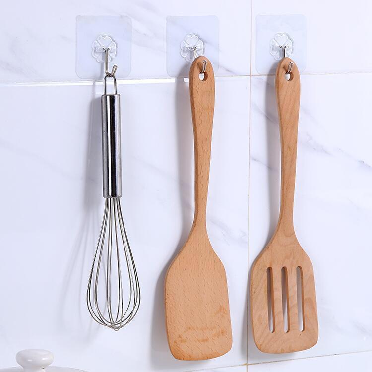 Móc treo đồ dán tường siêu bám dính bền bỉ kiểu dáng trong suốt tiện dụng 6x6cm-duoc-ban-tai-QC Store