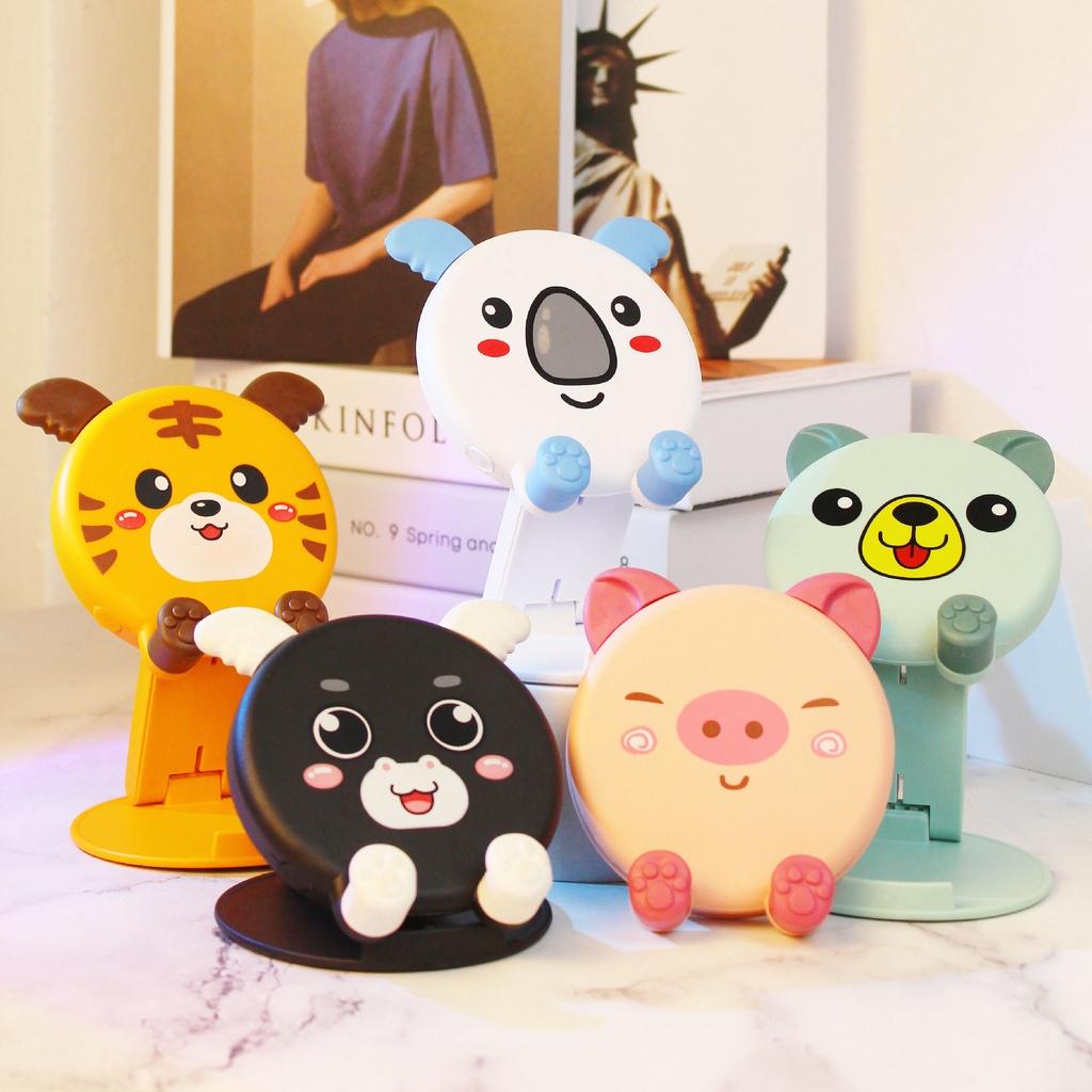 Giá đỡ điện thoại tản nhiệt livestream xếp gọn hình thú dễ thương để bàn đáng yêu QC Store-duoc-ban-tai-QC Store
