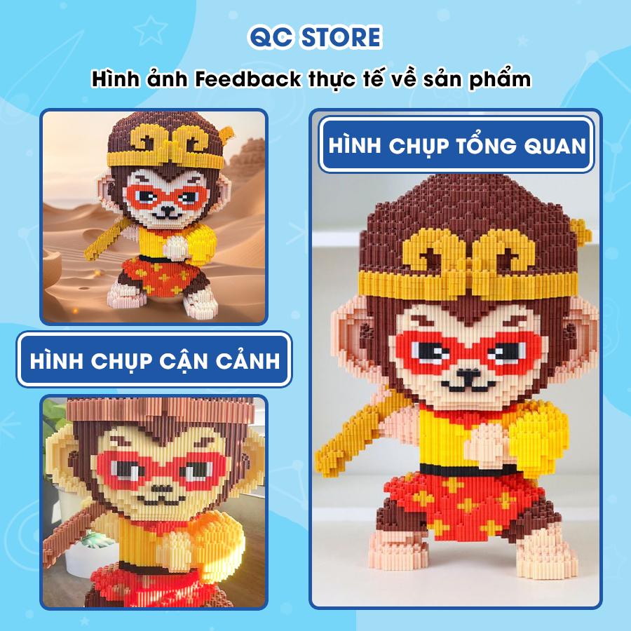 Black Myth Wukong mô hình figure lắp ráp Tôn Ngộ Không cầm gậy như ý QC Store-duoc-ban-tai-QC Store