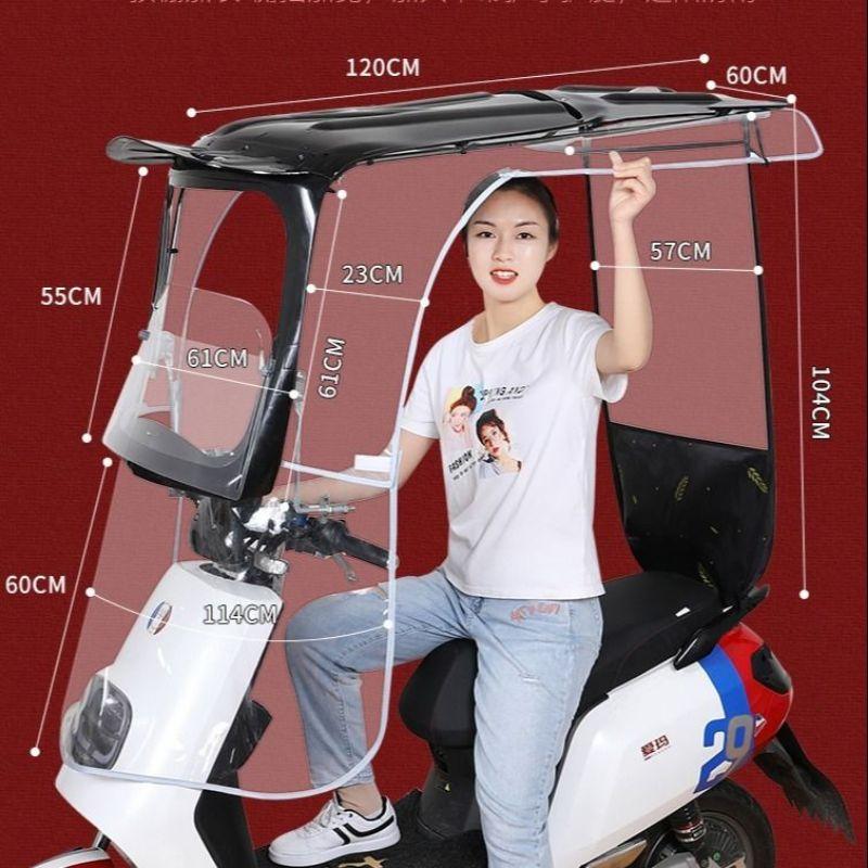 Che xe máy nắng mưa, tấm che nắng xe máy, che nắng xe máy, che xe máy, mái che xe máy, mái che xe máy gấp gọn 1515-duoc-ban-tai-Mái che xe máy và xe điện Thiên Linh