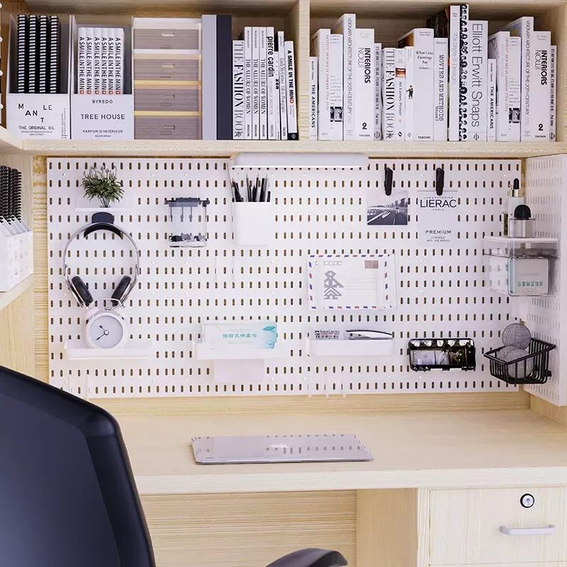 Pegboard giá kệ decor trang trí để đựng đồ nhà bếp đa năng giá treo tường dụng cụ phòng bếp kệ gia vị dán tường QC Store-duoc-ban-tai-QC Store