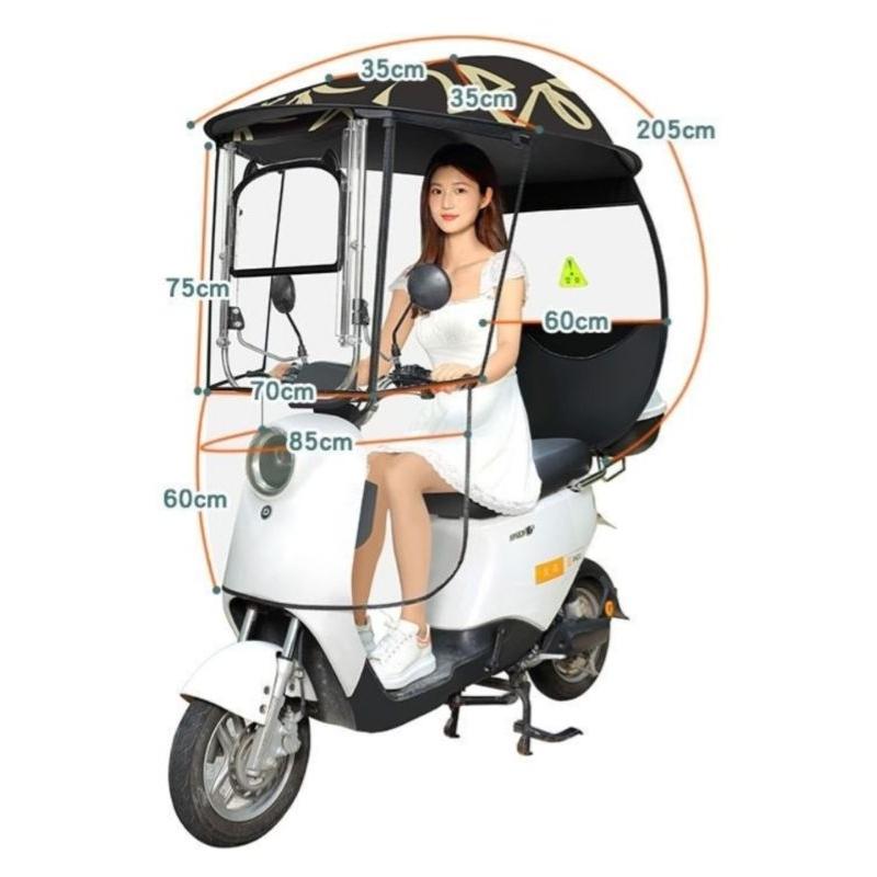 Mái che xe máy, phụ kiện xe máy, mái che, bạt phủ xe máy, bạt che xe máy, áo trùm xe máy, bạc xe cửa sổ gấu rèm cạnh 755-duoc-ban-tai-Mái che xe máy và xe điện Thiên Linh