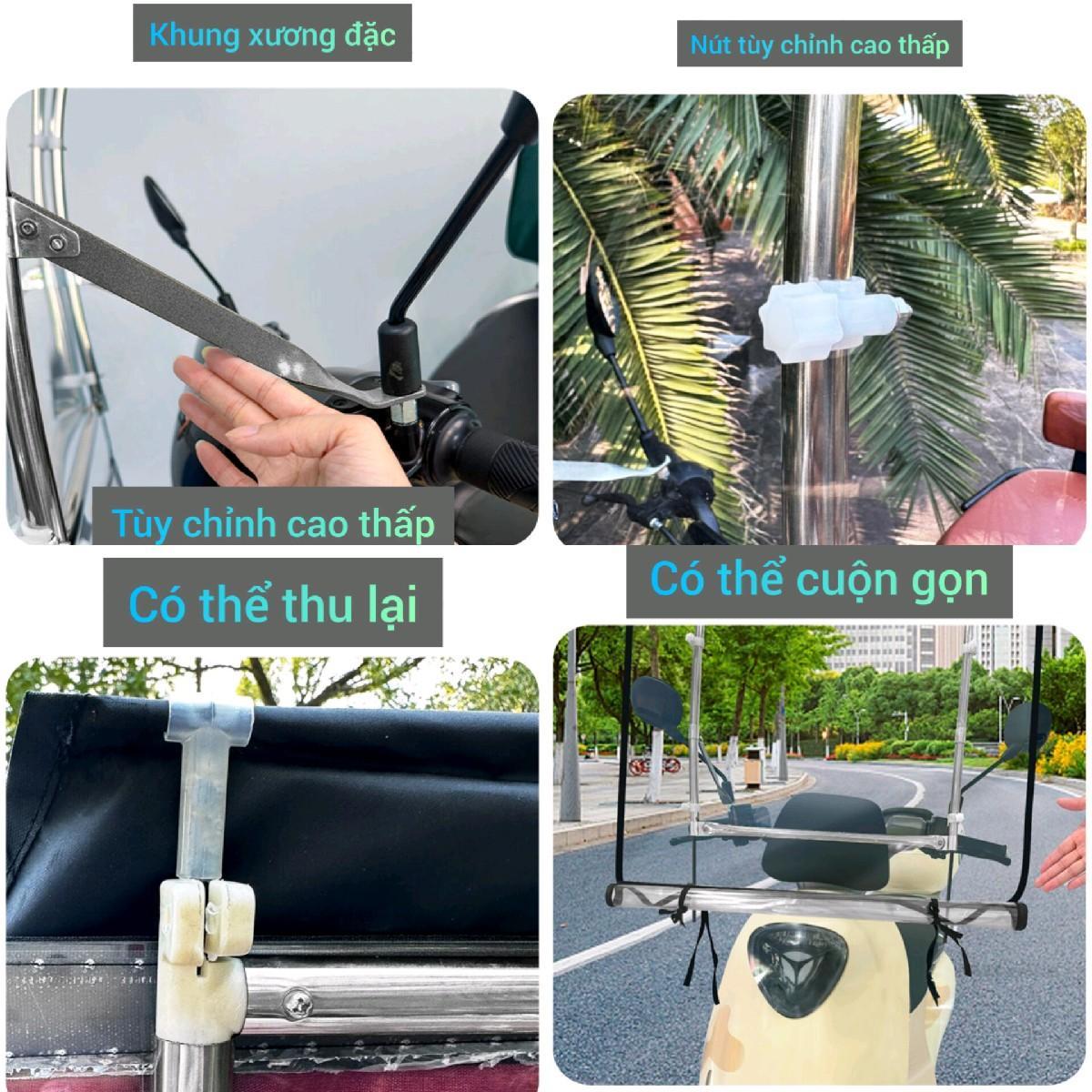 Mái che xe 2 bánh Thiên Linh có thể cuộn gấp gọn 790-duoc-ban-tai-Mái che xe máy và xe điện Thiên Linh