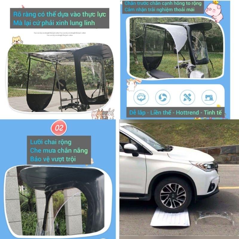 Che xe máy nắng mưa, tấm che nắng xe máy, che nắng xe máy, che xe máy, mái che xe máy, mái che xe máy gấp gọn 1515-duoc-ban-tai-Mái che xe máy và xe điện Thiên Linh