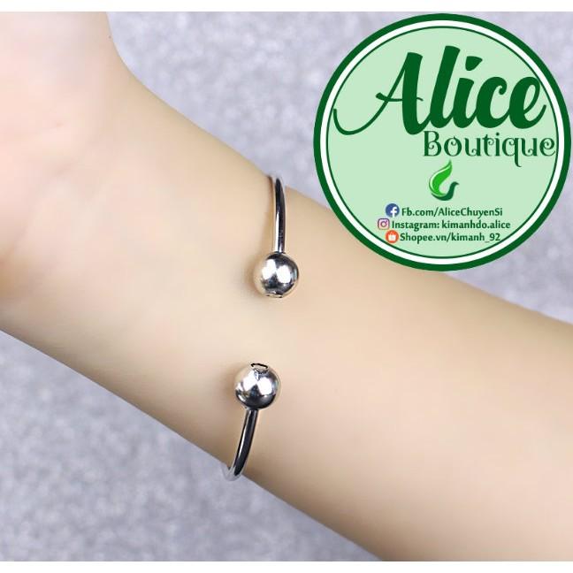 Vòng tay inox thời trang Hàn Quốc xúc xắc cách điệu-duoc-ban-tai-Alice Boutique