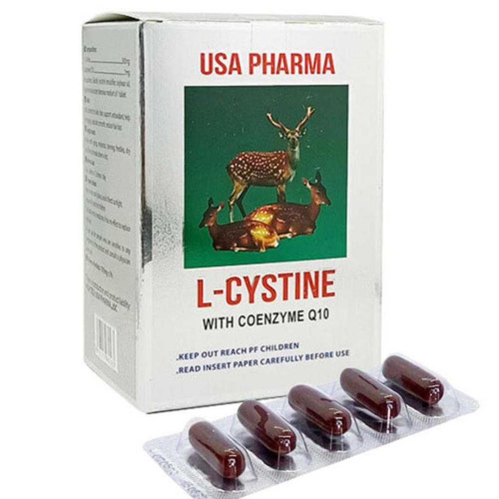 USA PHARMA - Viên uống L-Cystine + CoQ10 - Sáng da, Dưỡng Tóc Móng-duoc-ban-tai-Alice Boutique