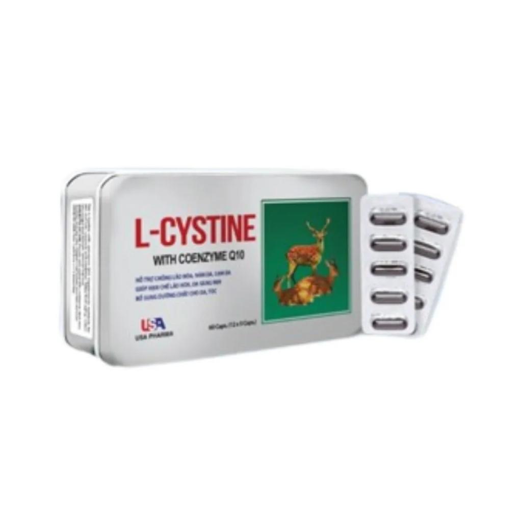 USA PHARMA - Viên uống L-Cystine + CoQ10 - Sáng da, Dưỡng Tóc Móng-duoc-ban-tai-Alice Boutique