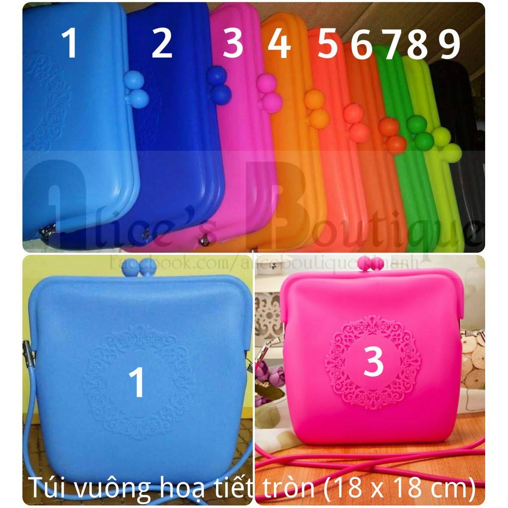 Túi silicon hình thú, túi vuông hoạ tiết-duoc-ban-tai-Alice Boutique