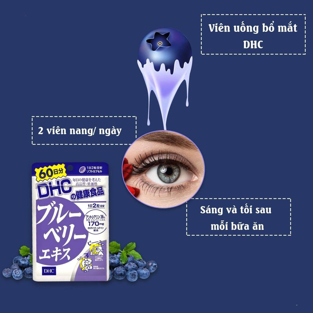 VIÊN UỐNG DHC (Rau củ, Blueberry Extract-bổ mắt, DHA, Turmeric, Melilot, Chống ánh sáng xanh, Bổ gan)-duoc-ban-tai-Alice Boutique