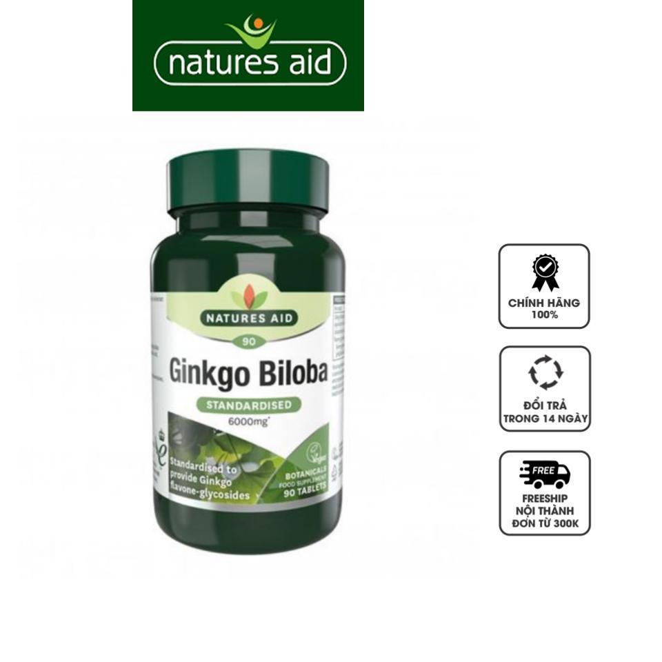 Ginkgo Biloba 6000mg NATURES AID - Bạch quả hàm lượng cao bổ não, tăng trí nhớ-duoc-ban-tai-Alice Boutique