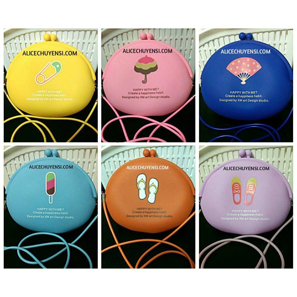 Túi silicon hình thú, túi vuông hoạ tiết-duoc-ban-tai-Alice Boutique