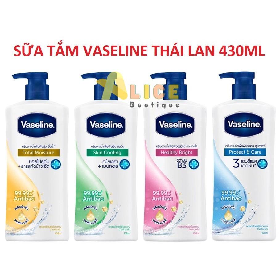 SỮA TẮM DIỆT KHUẨN LÀM TRẮNG DA VASELINE THÁI LAN 430ML CHÍNH HÃNG-duoc-ban-tai-Alice Boutique