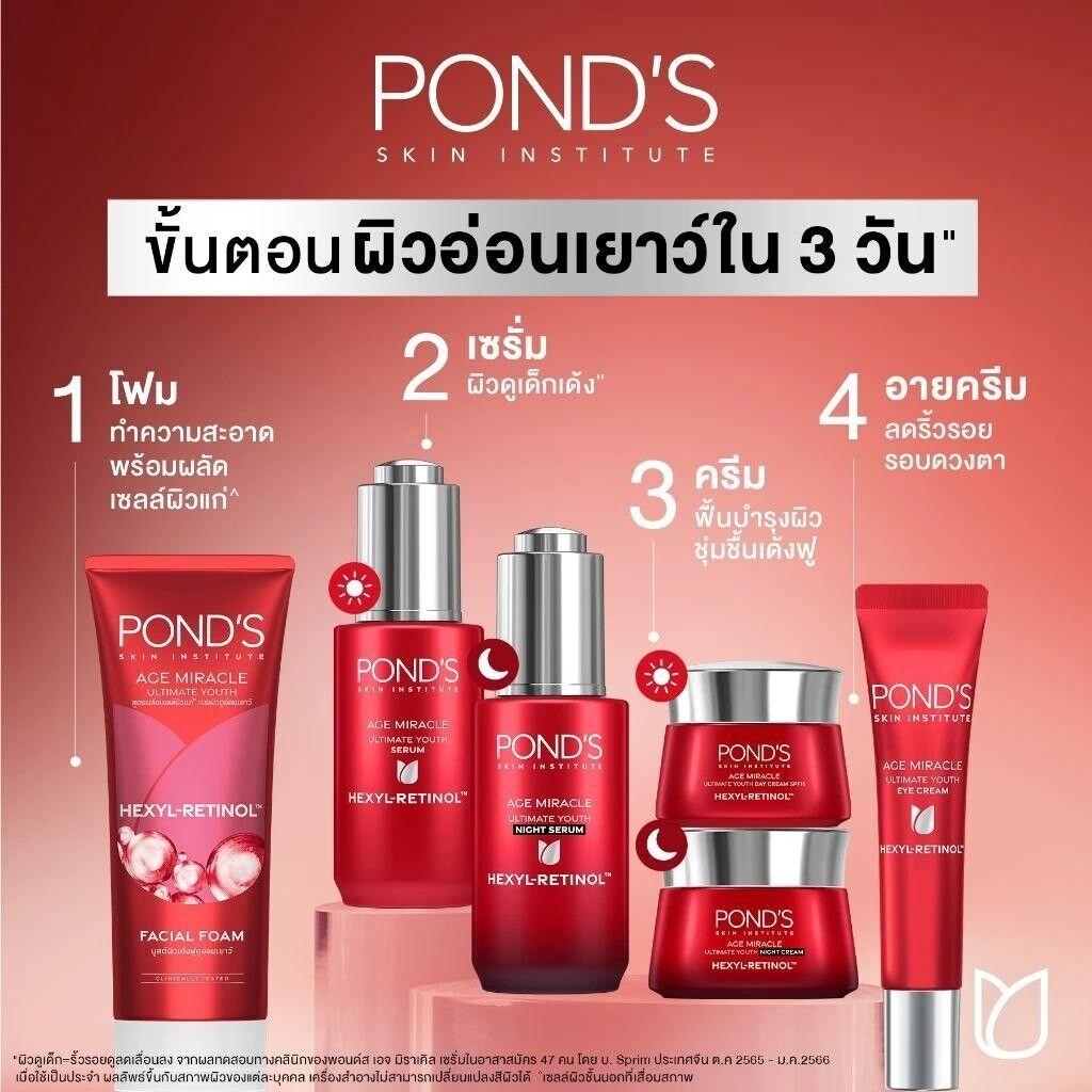 Bộ Sản phẩm POND's Age Miracle Ultimate Youth Hexyl-Retinol (SRM, Serum, Day/Night Cream)-duoc-ban-tai-Alice Boutique