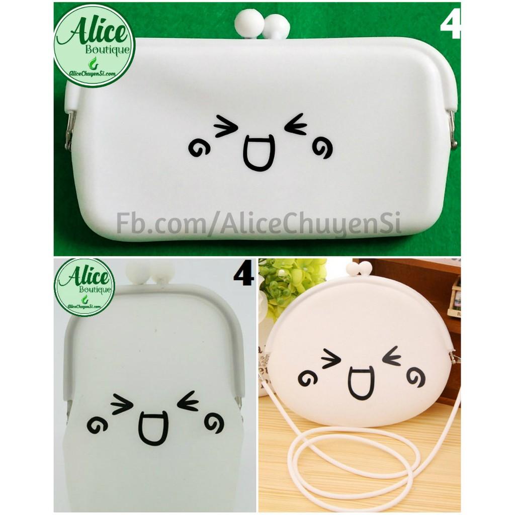 Combo 1 Túi 2 ví lớn icon cảm xúc-duoc-ban-tai-Alice Boutique