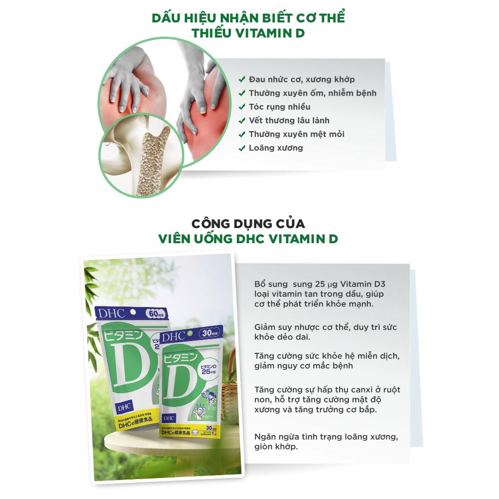 VIÊN UỐNG DHC (VitD3, VitB, Calcium+CBP, Multi vitamin, Collagen)-duoc-ban-tai-Alice Boutique