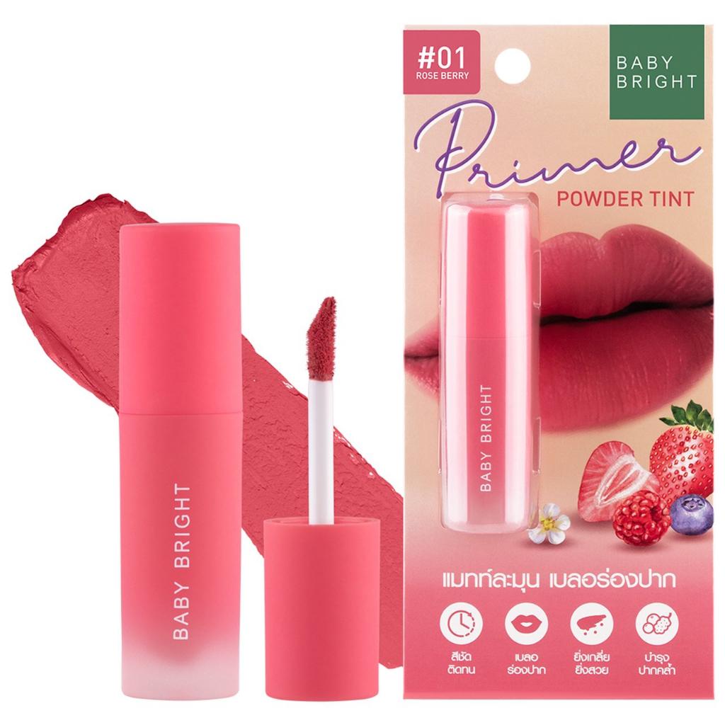 [GIÁ SALE-check trước khi đặt] Son kem Baby Bright Primer Powder Tint 2.4g Thái Lan-duoc-ban-tai-Alice Boutique