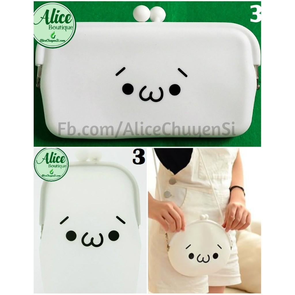 Combo 1 Túi 2 ví lớn icon cảm xúc-duoc-ban-tai-Alice Boutique
