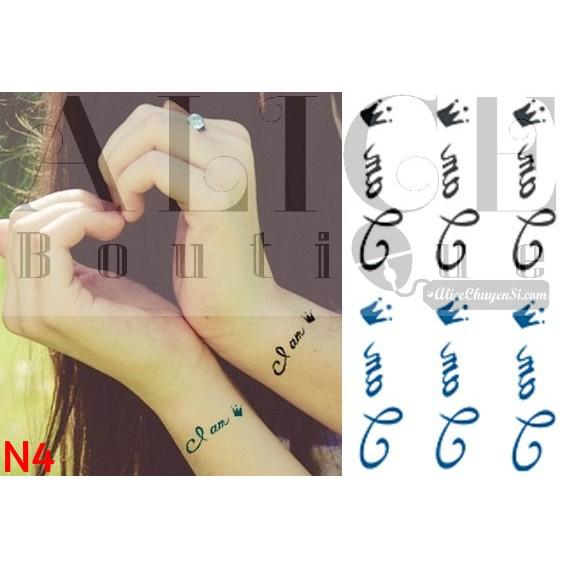 (N1-9) Hình xăm tattoo dán loại nhỏ-duoc-ban-tai-Alice Boutique