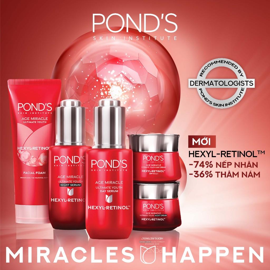 Bộ Sản phẩm POND's Age Miracle Ultimate Youth Hexyl-Retinol (SRM, Serum, Day/Night Cream)-duoc-ban-tai-Alice Boutique