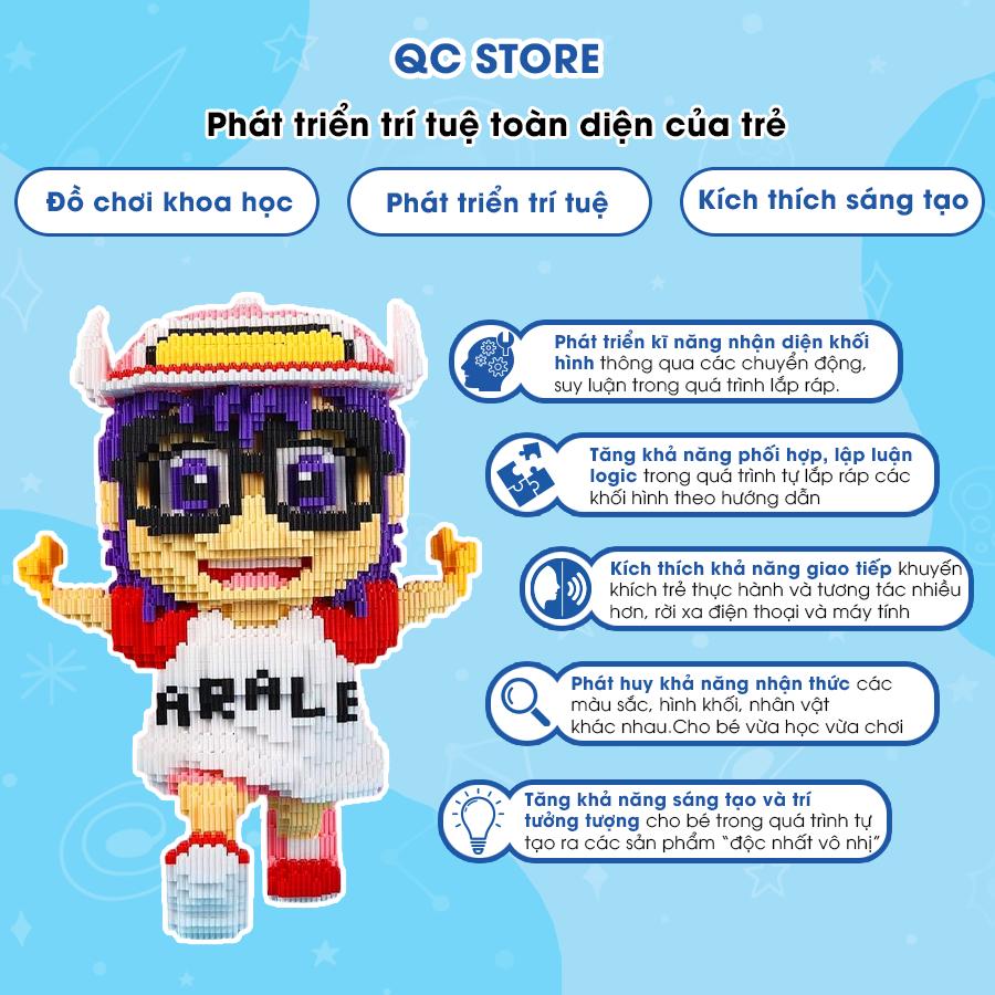 Bộ mô hình Arale lắp ráp nhân vật hoạt hình 3D anime dễ thương cho bé 30cm QC Store-duoc-ban-tai-QC Store