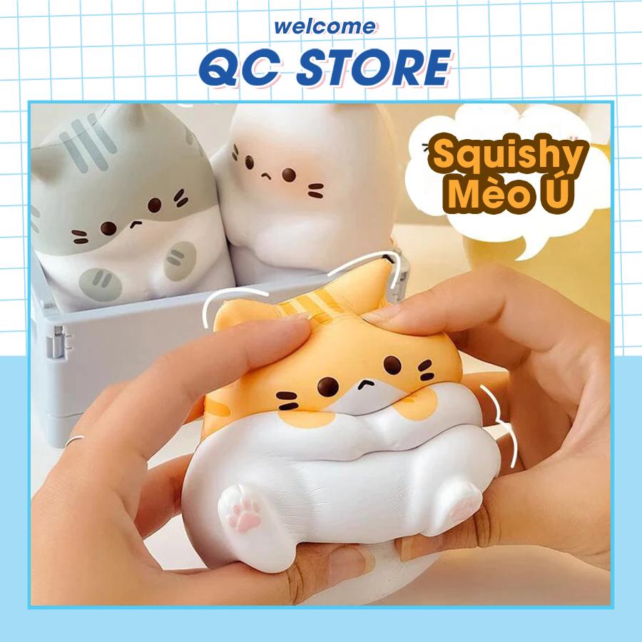 Đồ chơi Squishy mèo bóp xả stress siêu mềm cute đáng yêu QC Store-duoc-ban-tai-QC Store