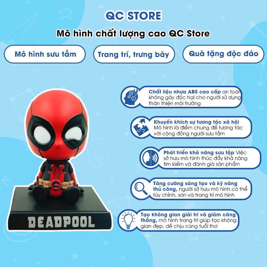 Mô hình siêu nhân siêu anh hùng lắc đầu marvel DC Ironman Captain Người Nhện Thanos QC Store-duoc-ban-tai-QC Store