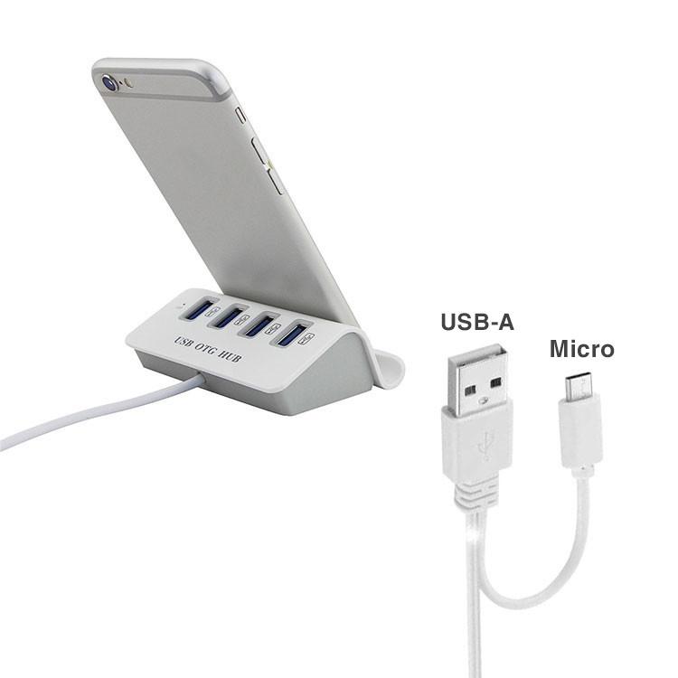 USB OTG HUB bộ chia cổng kết nối với điện thoại làm việc và chơi Roblox Minecraft hỗ trợ chia cổng USB máy tính-duoc-ban-tai-QC Store