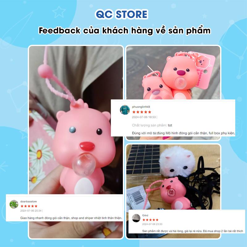 Đồ chơi Squishy Mochi bóp xả stress siêu mềm cute vô tri giải trí nhân vật Loopy hải ly QC Store-duoc-ban-tai-QC Store