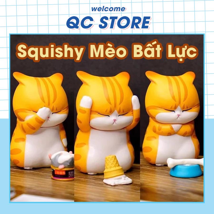 Đồ chơi Squishy Mèo Bất Lực bóp xả stress siêu mềm cute đáng yêu QC Store-duoc-ban-tai-QC Store