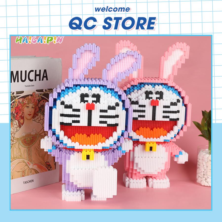 Đồ chơi Doraemon mô hình xếp hình lắp ráp Doremon cosplay cỡ lớn QC Store-duoc-ban-tai-QC Store