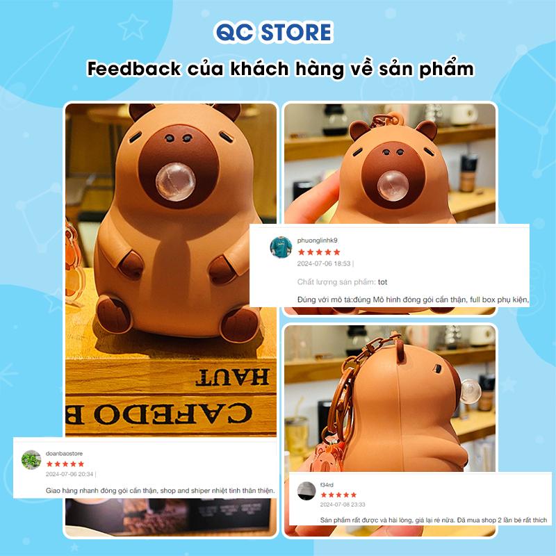 Đồ chơi Squishy Capybara Bong Bóng bóp xả stress siêu mềm cute đáng yêu QC Store-duoc-ban-tai-QC Store