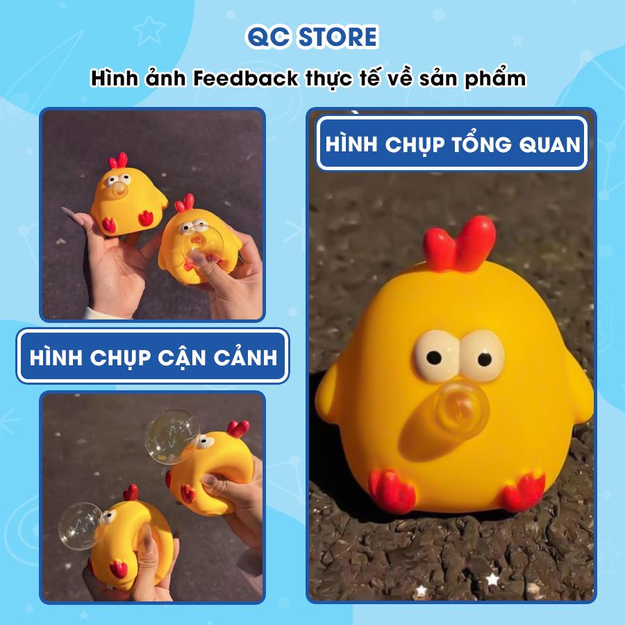 Đồ chơi Squishy Gà Bong Bóng bóp xả stress siêu mềm cute đáng yêu QC Store-duoc-ban-tai-QC Store