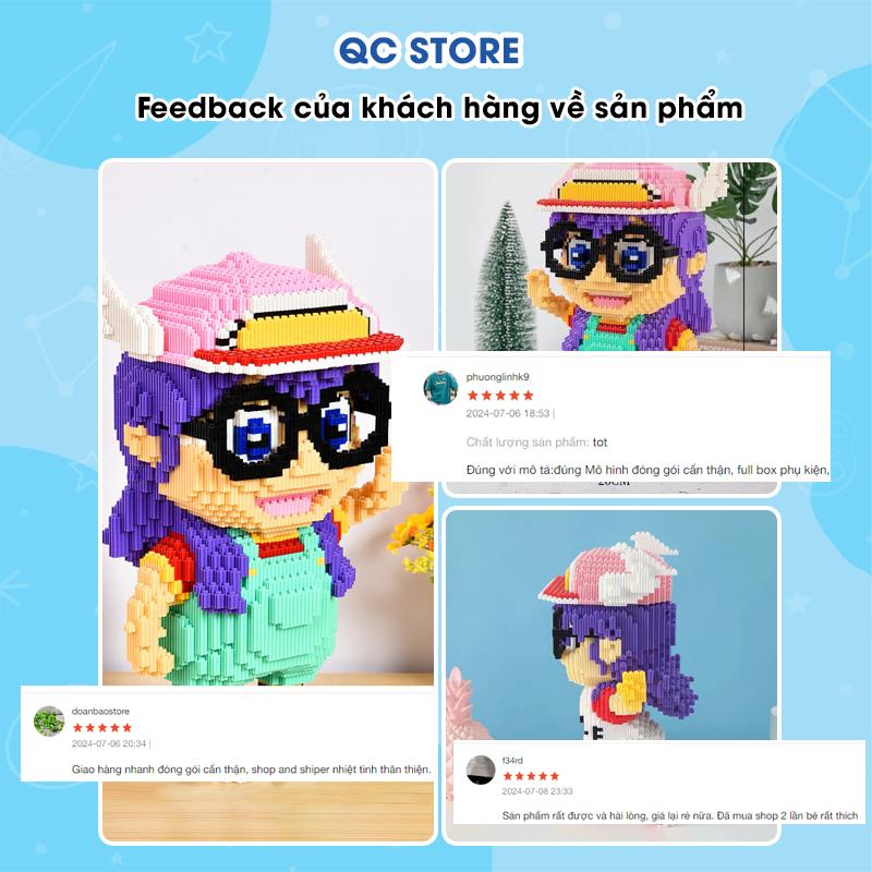 Bộ mô hình Arale lắp ráp nhân vật hoạt hình 3D anime dễ thương cho bé 30cm QC Store-duoc-ban-tai-QC Store