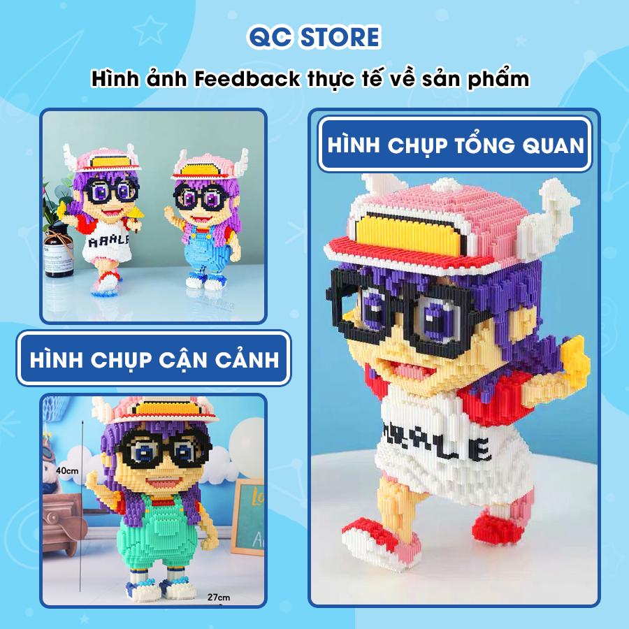 Bộ mô hình Arale lắp ráp nhân vật hoạt hình 3D anime dễ thương cho bé 30cm QC Store-duoc-ban-tai-QC Store