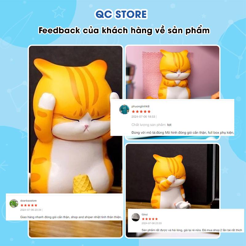 Đồ chơi Squishy Mèo Bất Lực bóp xả stress siêu mềm cute đáng yêu QC Store-duoc-ban-tai-QC Store