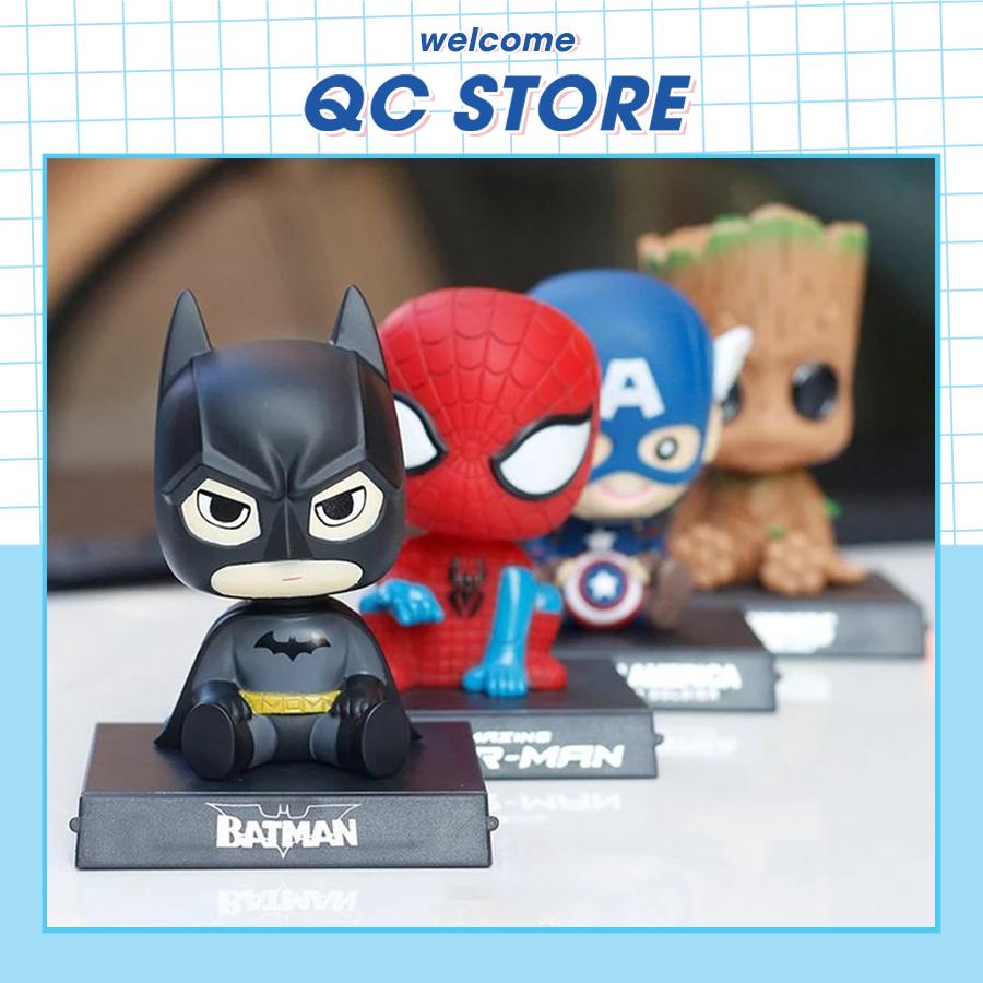 Mô hình siêu nhân siêu anh hùng lắc đầu marvel DC Ironman Captain Người Nhện Thanos QC Store-duoc-ban-tai-QC Store