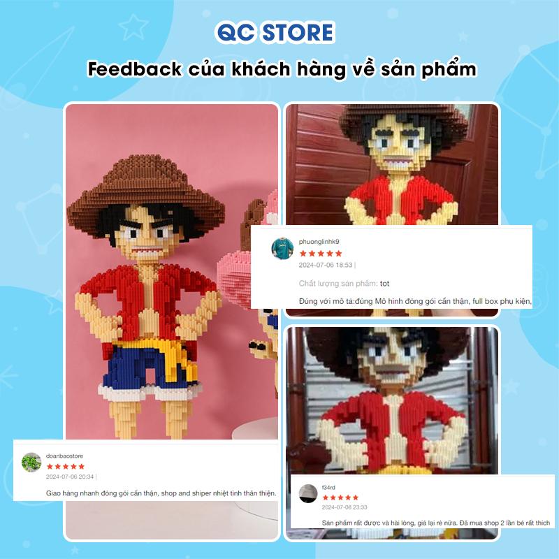 Luffy mô hình one piece mini zoro choper lắp ráp xếp hình anime to cỡ lớn 46cm giá rẻ QC Store-duoc-ban-tai-QC Store