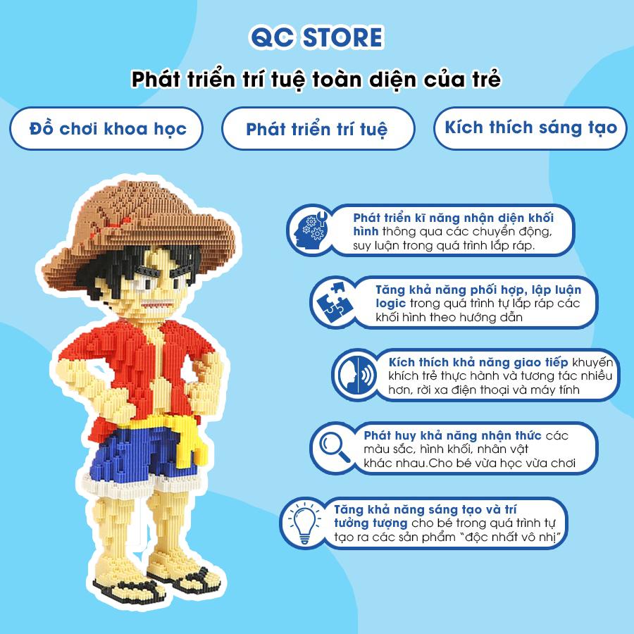 Luffy mô hình one piece mini zoro choper lắp ráp xếp hình anime to cỡ lớn 46cm giá rẻ QC Store-duoc-ban-tai-QC Store