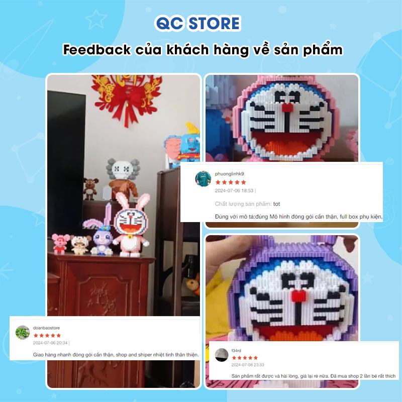 Đồ chơi Doraemon mô hình xếp hình lắp ráp Doremon cosplay cỡ lớn QC Store-duoc-ban-tai-QC Store