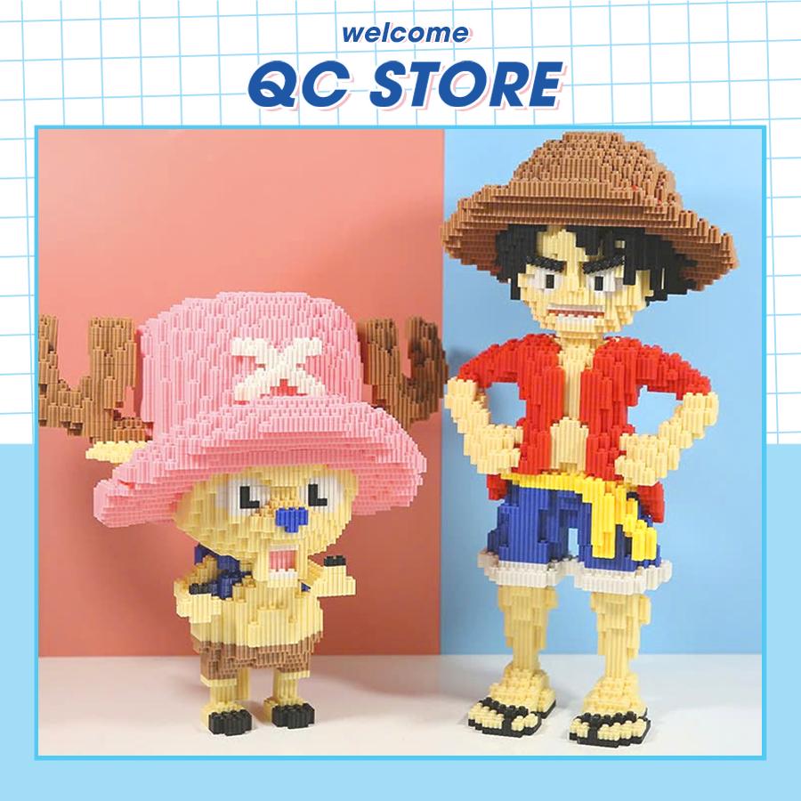 Luffy mô hình one piece mini zoro choper lắp ráp xếp hình anime to cỡ lớn 46cm giá rẻ QC Store-duoc-ban-tai-QC Store