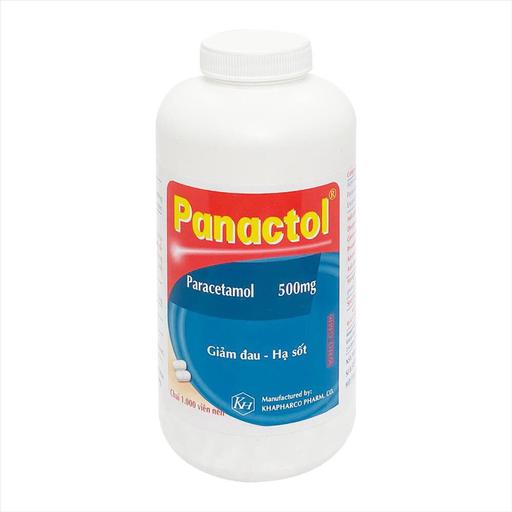 ĐÓNG TOA THUỐC SỈ . Panactol 500mg(paracetamol 1000v)